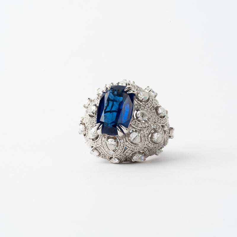 ROYAL BLUE DOME RING